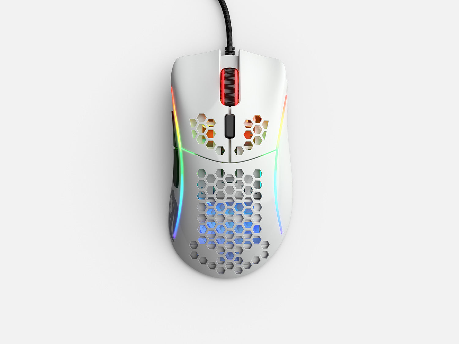 Glorious Model D- Maus 12000 DPI USB Typ-A Weiß