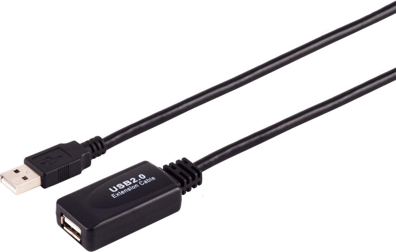 S-CONN S/CONN maximum connectivity USB-Verlängerungskabel-Aktive USB-A Verlängerung, USB 2.0, 480Mbp