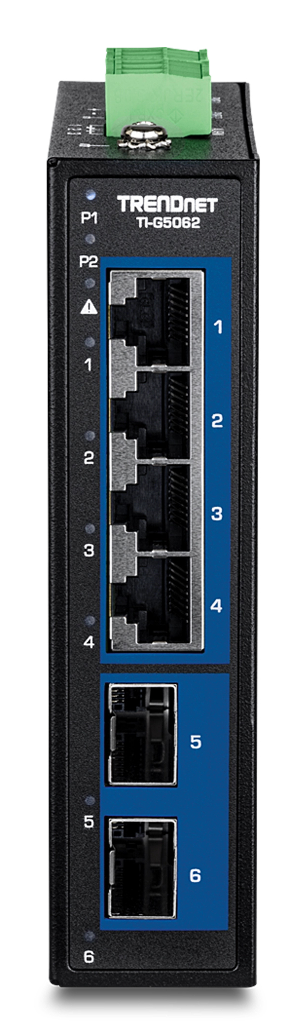 TRENDnet TI-G5062 6-Port Industrial Switch Schwarz