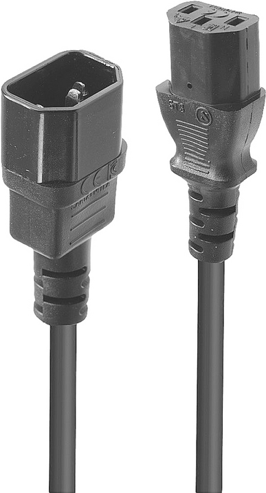 Lindy Stromkabel Stromversorgung: 3-Pin (Australien) (M) bis IEC 60320 C13 nach rechts abgewinkelt (30321)