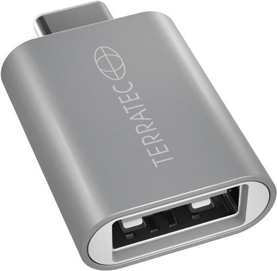 TERRATEC Connect C1 USB-Adapter USB-C zu USB-A Silber