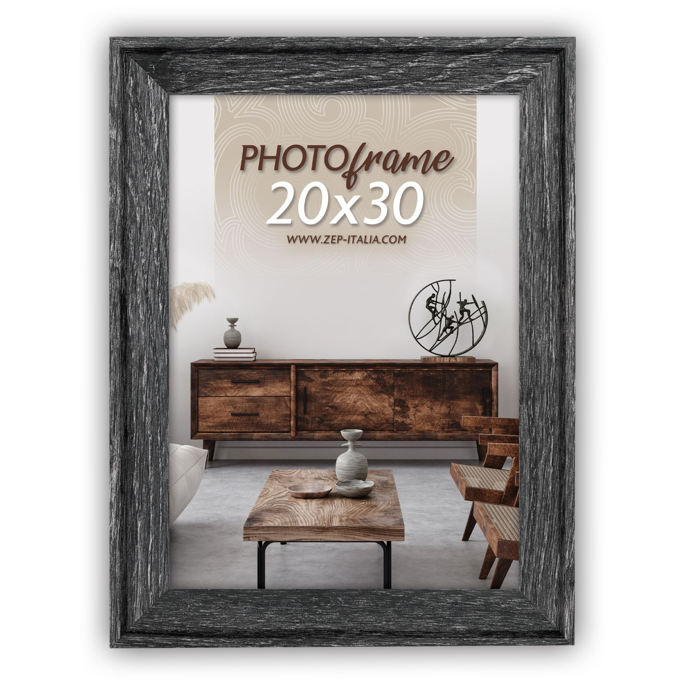 ZEP Torino 13x18 cm Holz Bilderrahmen Schwarz