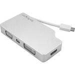 StarTech.com Aluminium Reise A/V Adapter 4-in-1 USB-C auf VGA, DVI, HDMI oder mDP (CDPVGDVHDMDP)