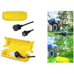 LogiLink Outdoor-Set: Verlängerungskabel + Kabel-Schutzbox Anschluss 1: Schutzkontaktstecker, gerade, Anschluss 2: - 1 Stück (LPS239)