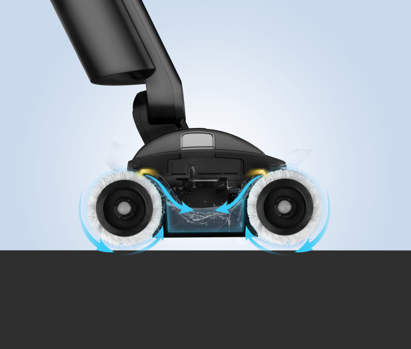 Trisa Wet Clean Comf. T9746 Akku Stabstaubsauger 0,4 l 60 W Schwarz - Silber