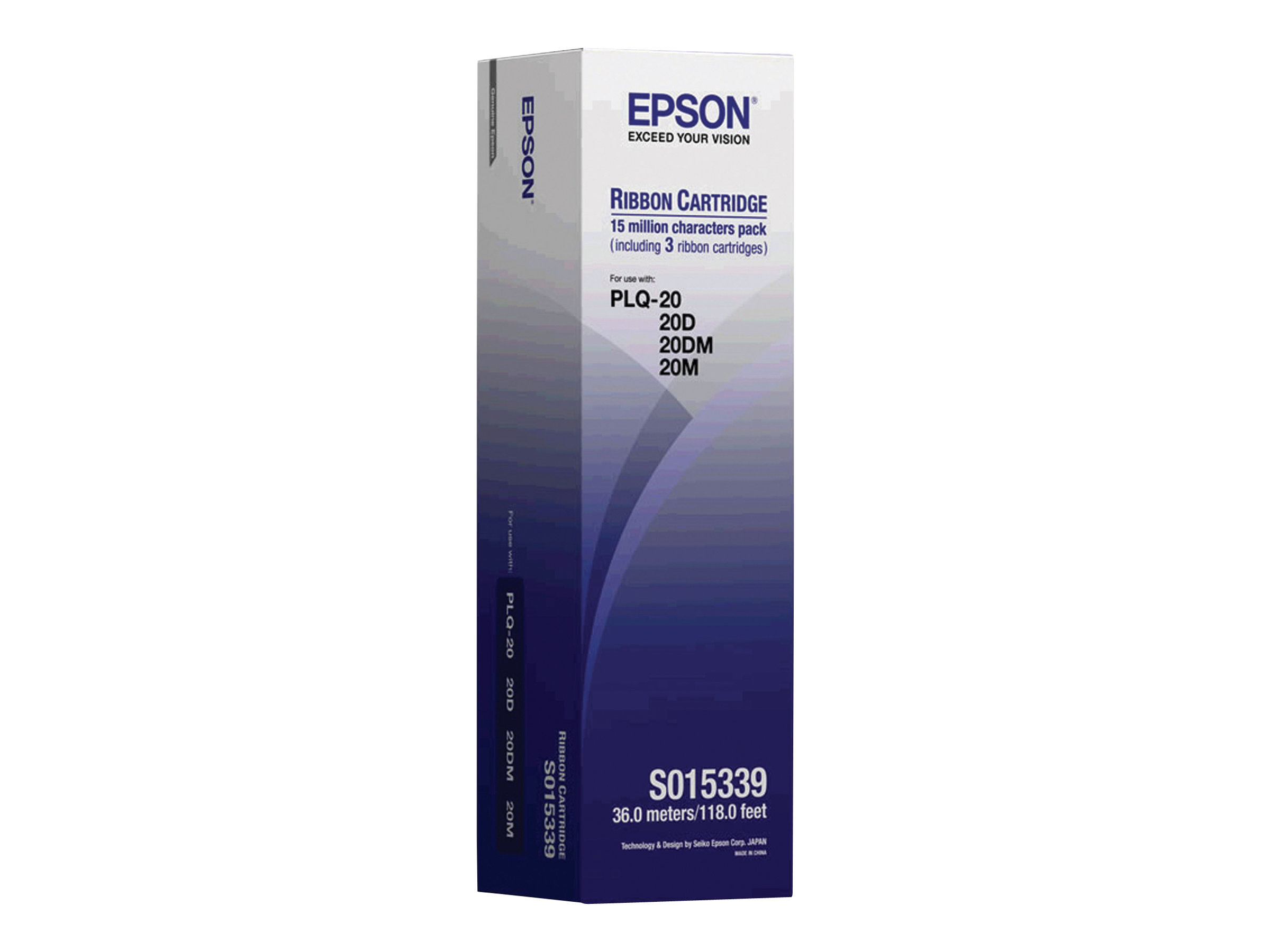 Epson C13S015339 Farbbandkassette 3er-Pack Schwarz