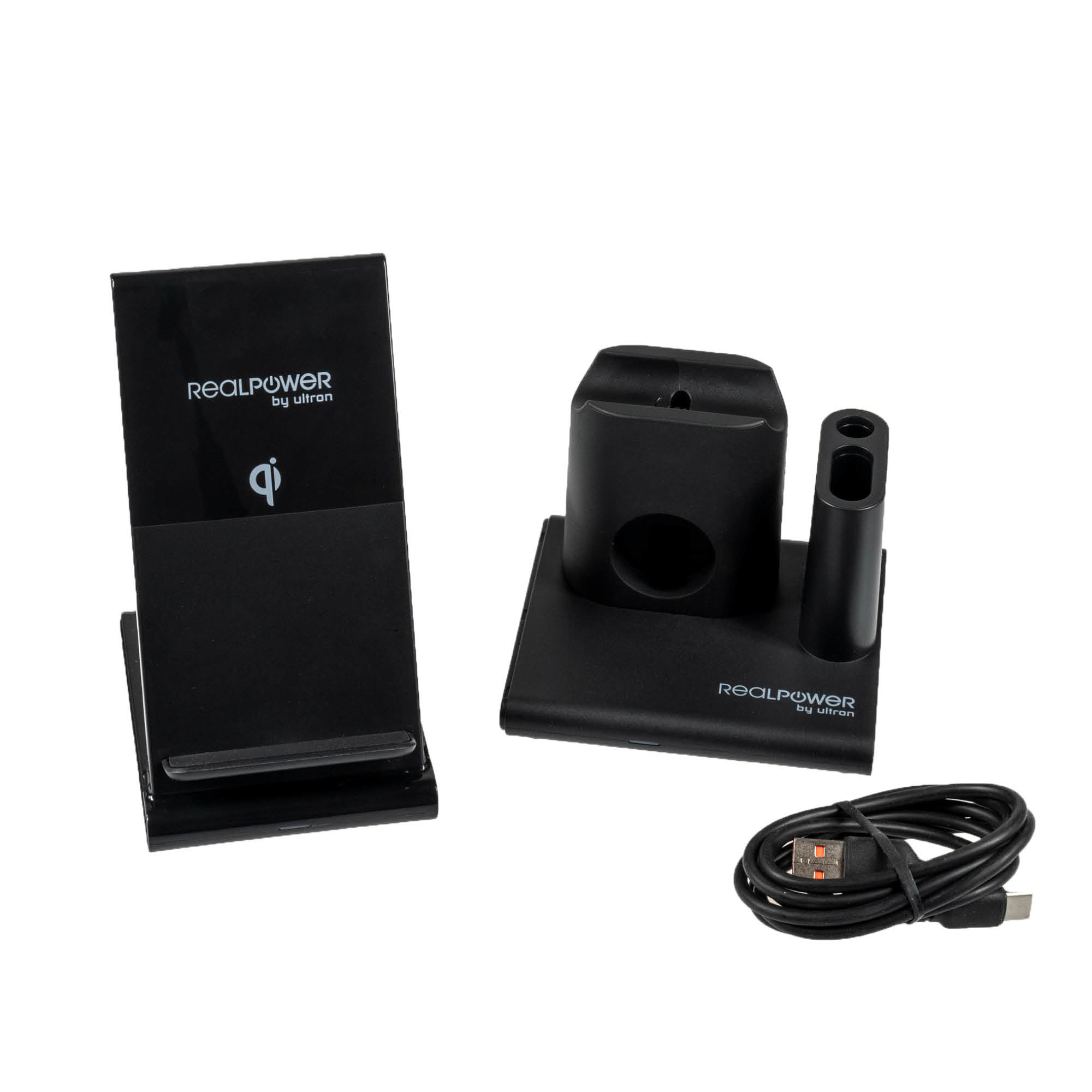 RealPower ChargeAIR Connect Kabellose Ladestation USB Typ-C Schwarz
