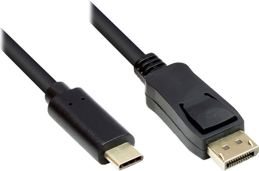 Alcasa GC-M0106 Videokabel-Adapter 2 m USB Typ-C DisplayPort Schwarz (GC-M0106)