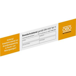 OBO Bettermann Elektrotechnik-Warnschild (B x H) 250 mm x 43 mm 10 St. (7214734)