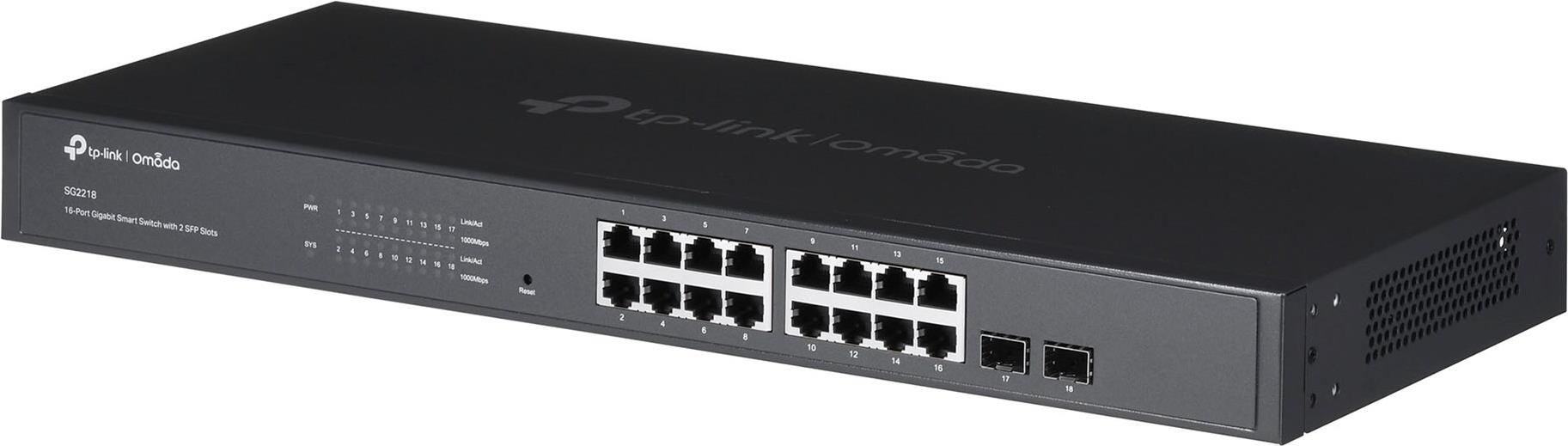TP-Link Omada SG2218 18-Port Managed Smart Switch Gigabit Ethernet Schwarz