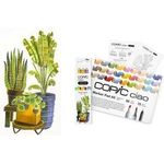 COPIC Ciao 3D Botanic Palette Starter Layoutmarker-Set farbsortiert 1,0 + 6,0 mm, 1 Set (220750206)