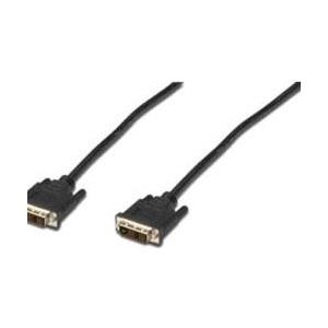 Assmann DVI connection cable. DVI(18+1). 2x ferrit M/M. 5.0m. DVI-D single link. UL. bl (AK-320100-050-S)
