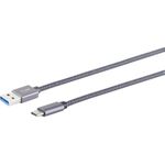 S/CONN maximum connectivity USB A-C Kabel--USB-A Adapterkabel, USB-C®, 3.2 Gen 2, Pro, 0,5m (13-38010)