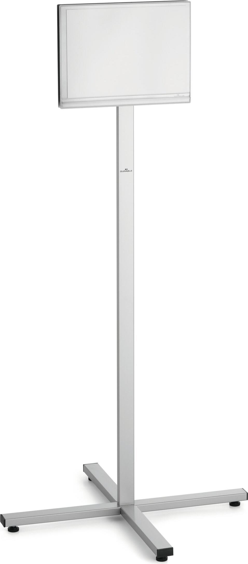 DURABLE Info-Bodenständer INFO STAND OUTDOOR A4, (1 Stück), Farbe: Anthrazit / grau, Art. Nr. 502057, Mindestabnahme: 1 ST (502057)