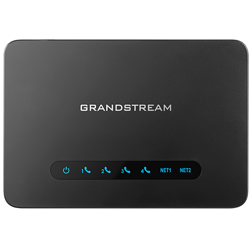 Grandstream HT814 V2 VoIP-Gateway mit Gigabit NAT-Router Schwarz
