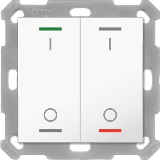 MDT BE-TAL5502.B1 Taster Light 55 2-Fach RGBW Schalten (BE-TAL5502.B1)