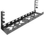 ACT Ausziehbare Kabelmanagement-Ablage AC8379 Klemmmontage 43-72 cm Schwarz