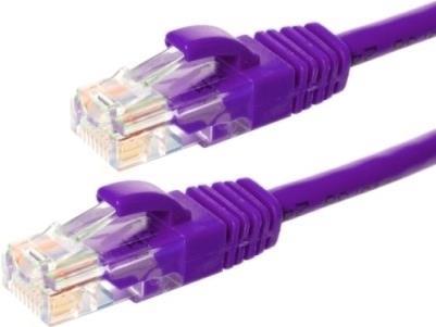 DSIT CAT5e Netzwerkkabel, U/UTP, 50 Meter, Viollett, 100% Kupfer (DC-58-500)