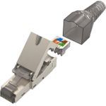 Hama Netzwerkstecker, CAT-6a, 10 Gbit/s, geschirmt, werkzeuglose Montage (00200773)