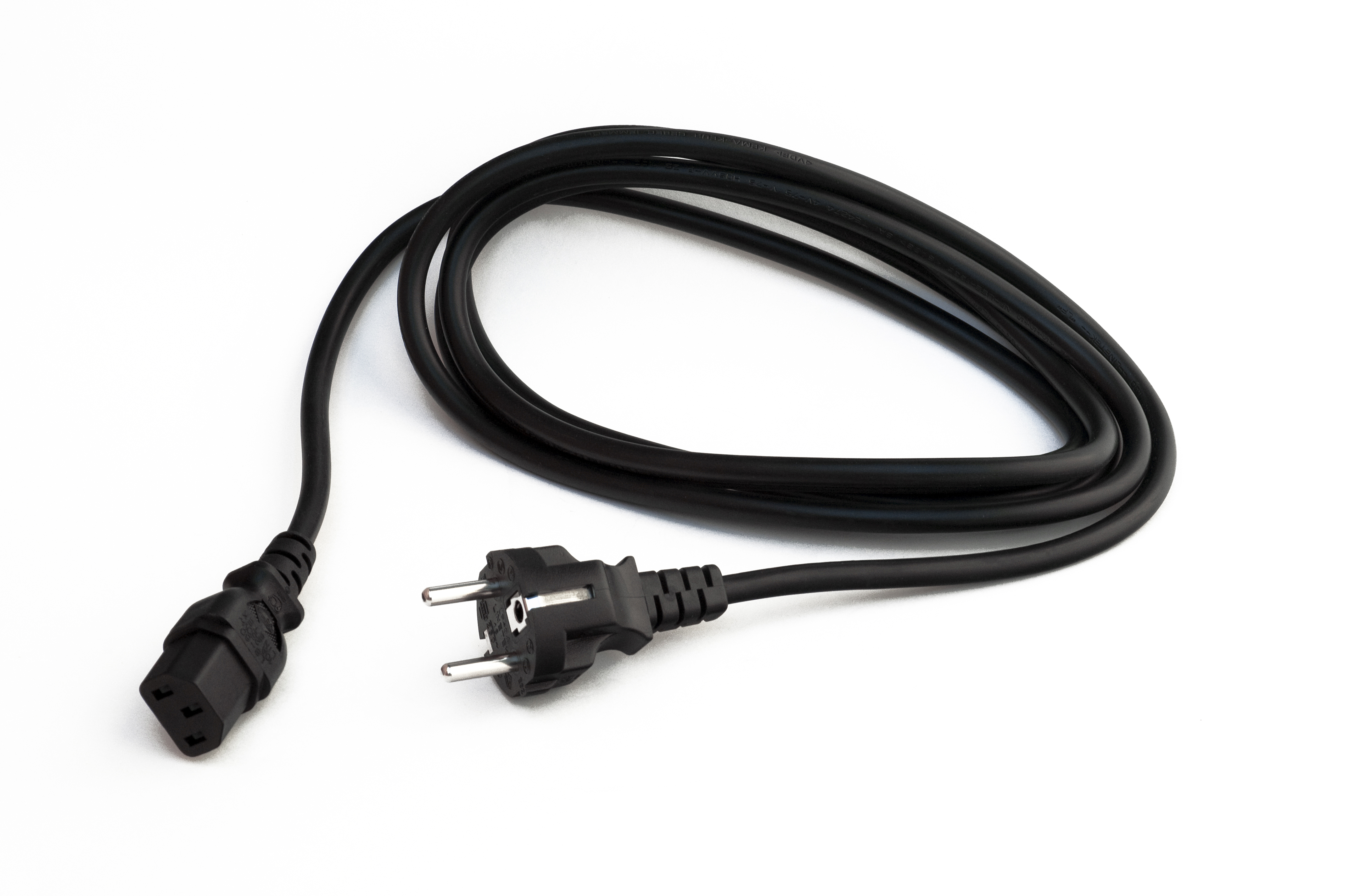 Datalogic 95A051041 Stromkabel EU 7 m 240 V AC IEC 60320 C13 zu CEE 7/7 Schwarz