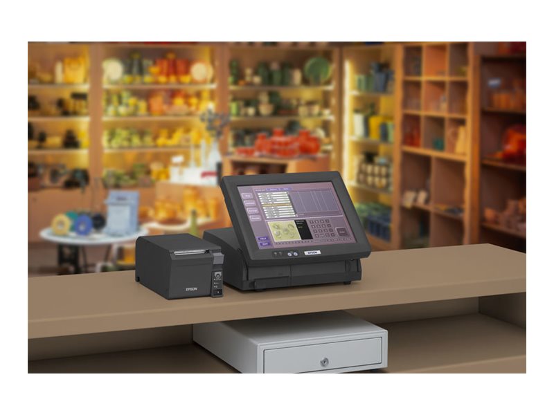 Epson TM-T70II Bondrucker Thermodirekt 180 dpi 250 mm/Sek. USB RS232 Dunkelgrau