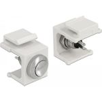 DeLOCK 86401 Drahtverbinder Keystone Edelstahl - Weiß (86401)