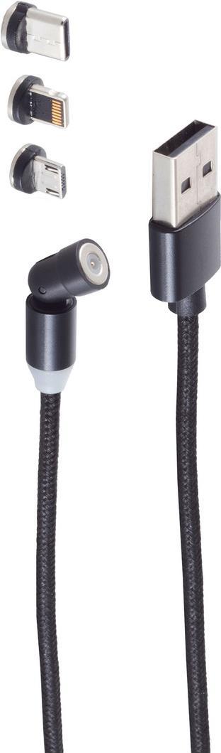 shiverpeaks BS14-19001 USB Kabel 1 m USB A USB C/Micro-USB B Schwarz (BS14-19001)