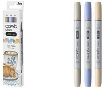 COPIC Ciao Cozy Palette Layoutmarker-Set farbsortiert 1,0 + 6,0 mm, 3 St. (220750305)
