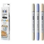 COPIC Ciao Cozy Palette Layoutmarker-Set farbsortiert 1,0 + 6,0 mm, 3 St. (220750305)