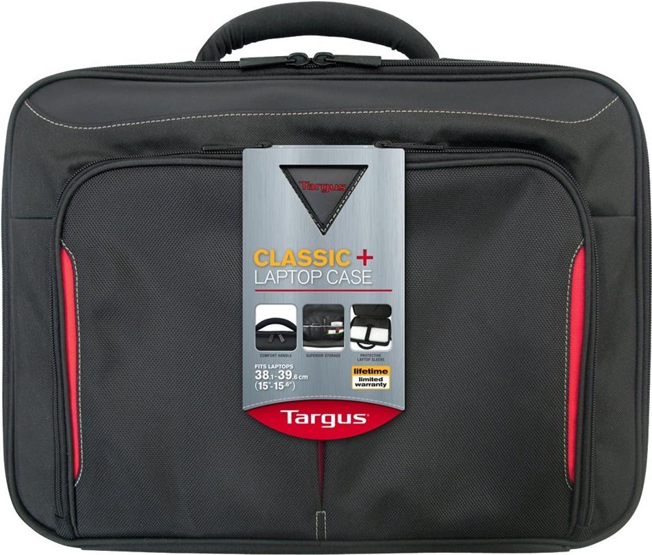 Targus Classic+ Clamshell Notebook-Aktenkoffer 15,6" Schwarz/Rot