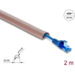 Delock Kabelkanal PVC flexibel 20 x 10 mm - Länge 2 m braun (20762)