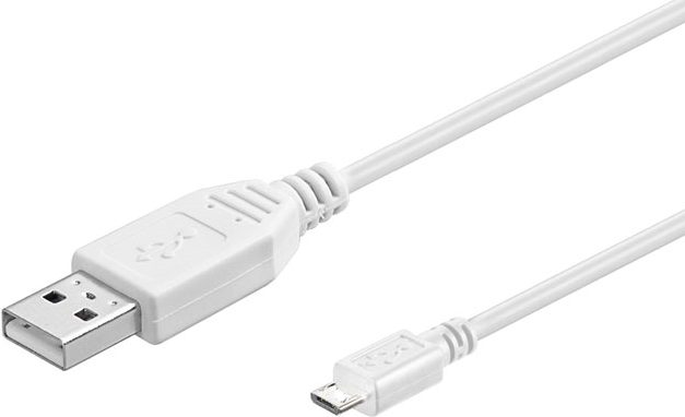 Microconnect USBABMICRO0,15W USB Kabel 0,15 m 2.0 USB A Micro-USB B Weiß (USBABMICRO0,15W)