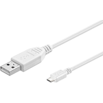 Microconnect USBABMICRO0,15W USB Kabel 0,15 m 2.0 USB A Micro-USB B Weiß (USBABMICRO0,15W)