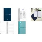 Oxford Tagesplaner Office Essentials Task Manager, aqua Softcover, doppelspiralgebunden, Sonderlineatur, 115 Blatt, - 1 Stück (400184966)