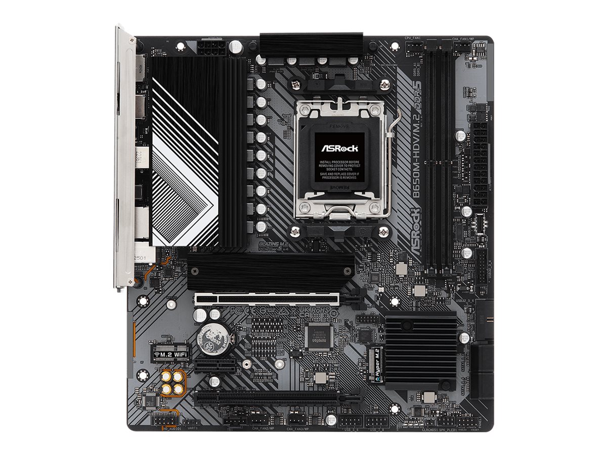 ASRock B650M-HDV/M.2 Mainboard Micro ATX Socket AM5 AMD B650 Schwarz, Grau