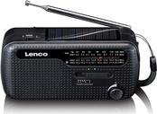 Lenco MCR-113 Notfall-Radio Kurbel/Solar/Akku schwarz (MCR-113BK)