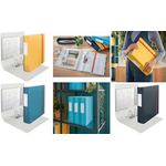 LEITZ Ordner Active Cosy, 180 Grad, DIN A4, 82 mm, blau abgerundeter Rücken, aus Polyfoam, innen grau, - 1 Stück (1038-00-61)