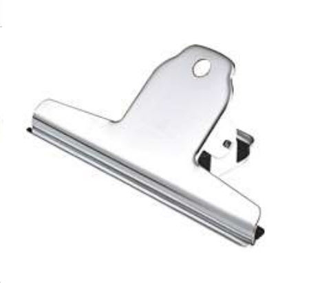Wonday Briefklemmer "spring clip" aus Metall, 144 mm Breite, Klemmweite 45 mm, Nickel