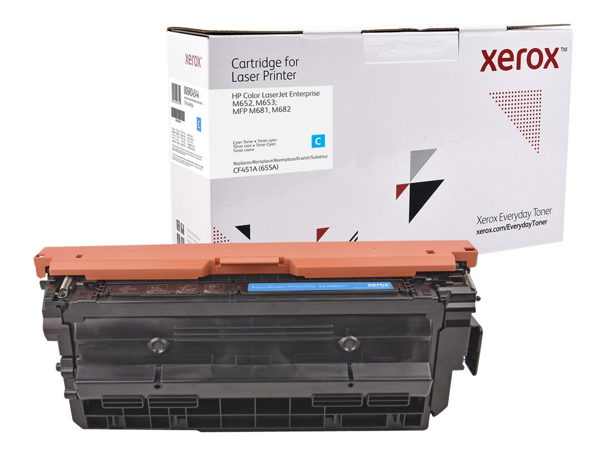 Xerox Everyday Tonerpatrone Cyan kompatibel mit HP 655A (CF451A) Standardkapazität