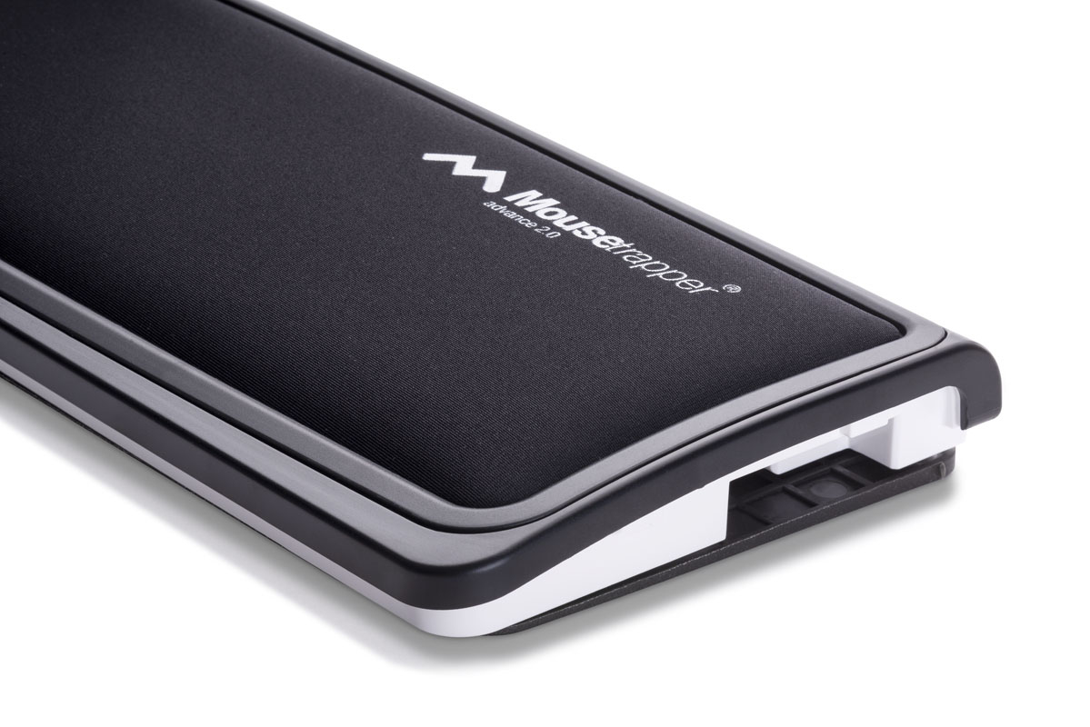Mousetrapper Advance 2.0 Ergonomisches Zentrales Zeigegerät USB 6 Tasten Schwarz, Weiß