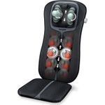Beurer MG 254 Shiatsu-Sitzauflage, Nackenmassage, Massage des gesamten Rückens, schwarz/grau (MG 254) (geöffnet)