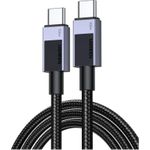 UGREEN L513 USB-C auf USB-C Ladekabel 240W PD3.1 480Mbps Nylon geflochten Alugehäuse Kabelbinder 3m grau (45065)