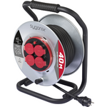 Sygonix SY-10236111 Kabeltrommel Schwarz Schutzkontakt-Stecker (SY-10236111)