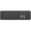 Logitech Signature Slim K950 - Tastatur - 100% - full size - kabellos - Bluetooth 5,1 LE - QWERTZ - Deutsch - Graphite (920-012451)