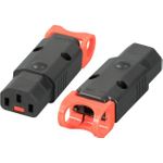 Abzugsichere Kaltgerätebuchse IEC-Lock+ C13 zur Kabelmontage Hersteller: EFB-Elektronik (60319.1)