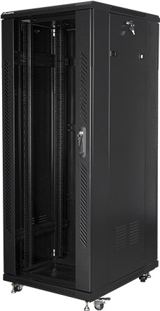 Lanberg FF01-6832-12B Rack 32U Freistehendes Gestell Schwarz (FF01-6832-12B)
