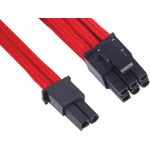 Silverstone 8-Pin-PCIe auf 6+2-Pin-PCIe Verlängerung - 250mm rot (SST-PP07-PCIR)