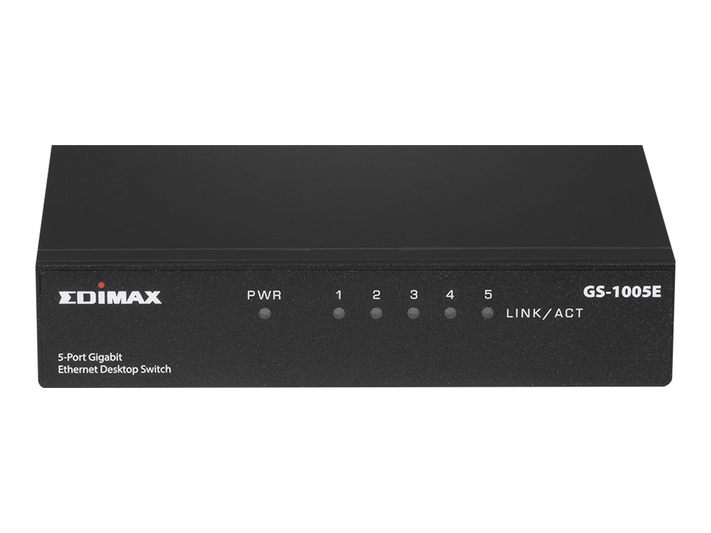Edimax GS-1005E 5-Port Gigabit Ethernet Switch Unmanaged Schwarz