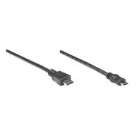 MANHATTAN Mini HDMI Kabel Mini HDMI Stecker auf HDMI Stecker, Geschirmt, Schwarz, 1.8 m (304955)