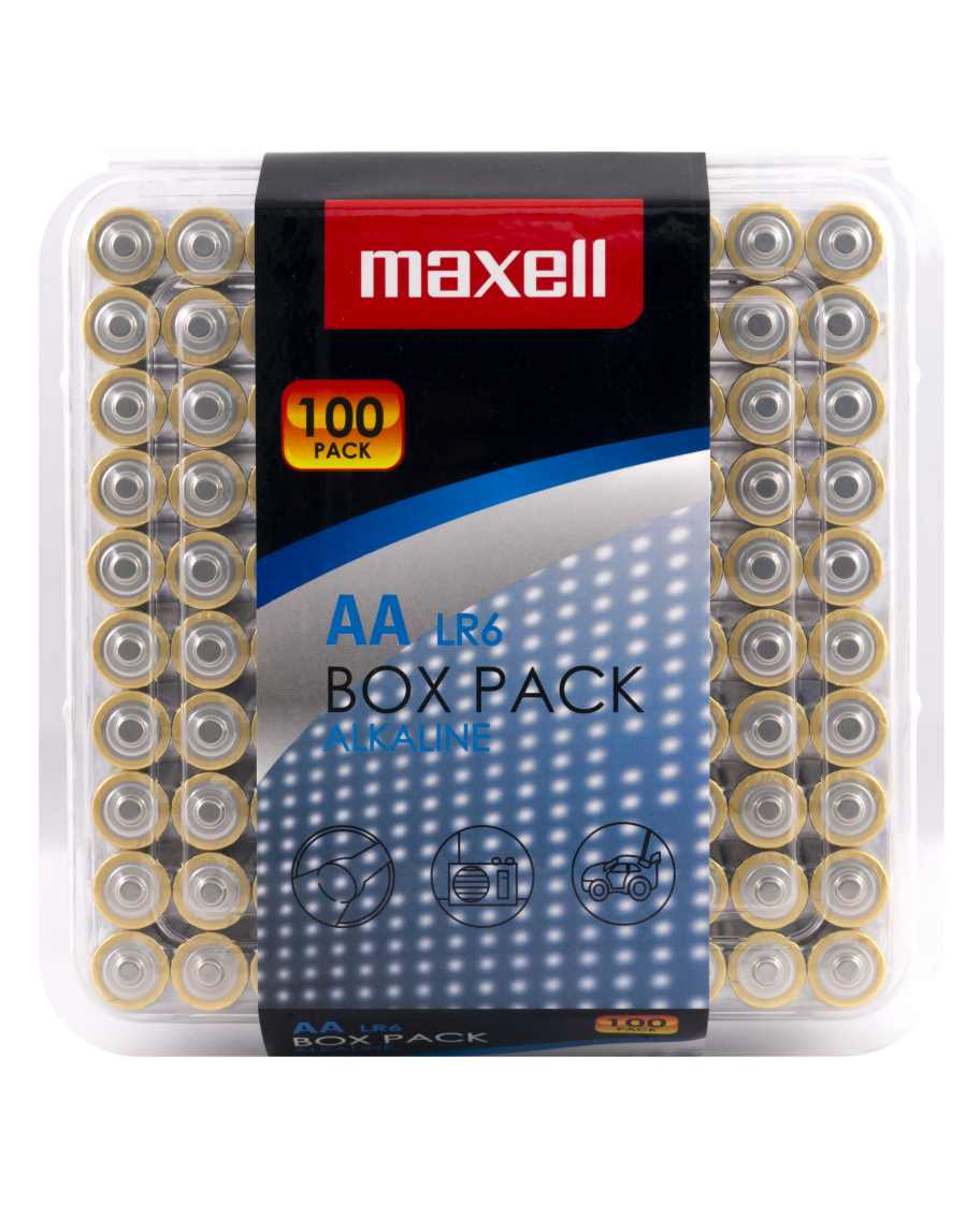 Maxell LR6 Alkaline Batterie Mignon AA 1,5 V 100er Box Gold